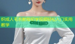 织成人毛衣教程初学视频轻松入门实用教学