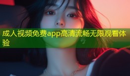 成人视频免费app高清流畅无限观看体验