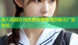 成人视频在线免费观看高清流畅无广告体验